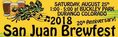 20th Annual San Juan Brewfest Saturday August 25, 2018